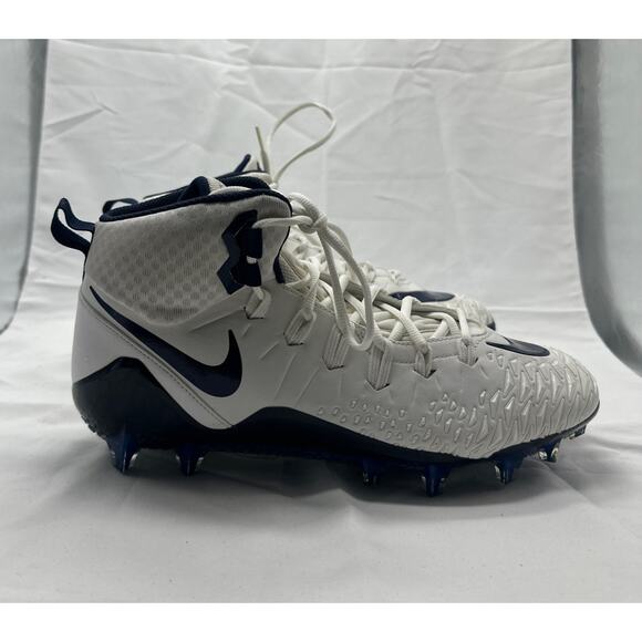 Nike Mens 12 Zoom Force Savage Mid Blue White Football Cleats 880144-155 Shoes main image 5